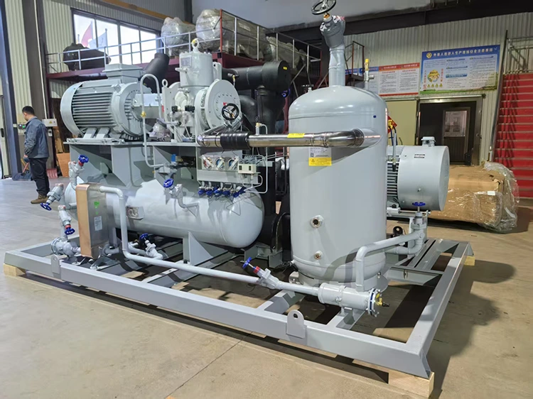 Melhorando a eficiência da refrigeração industrial com unidades compressoras de refrigeração de parafuso de estágio único de tipo aberto