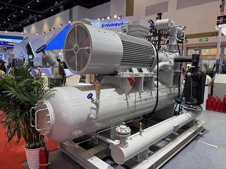 Unidade de compressor de refrigeração de parafuso de estágio único tipo aberto