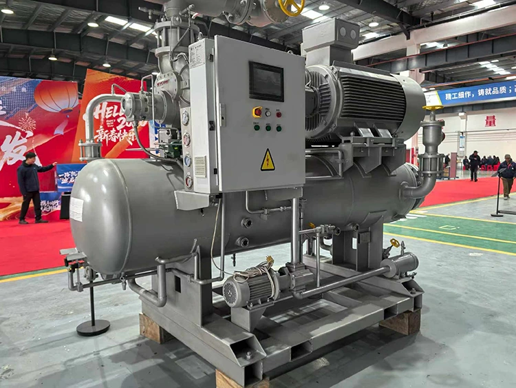 Unidade de compressor de refrigeração de parafuso de estágio único tipo aberto